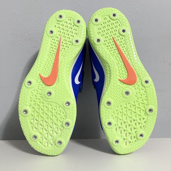 Nike Air Zoom High Jump Elite “Racer Blue Lime” Men’s Size 6 Track Spikes - Picture 7 of 9